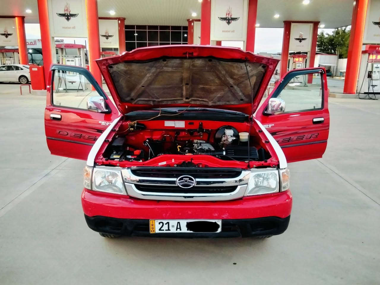 بسم الله الرحمان الرحيم سيارا بيكاب سوبر دير موديل 2012 قطع واحد صبغ بدون دواخل كير محرك صدر تايرات كهربائية تبريد مركزي شرط فحص. سنوي 2029 رقم دولي بي كوبون بنزين عنوان كركوك رحيموا أذه شراي خابر تدلل. ***********.  ***********.  رقم سليماني
