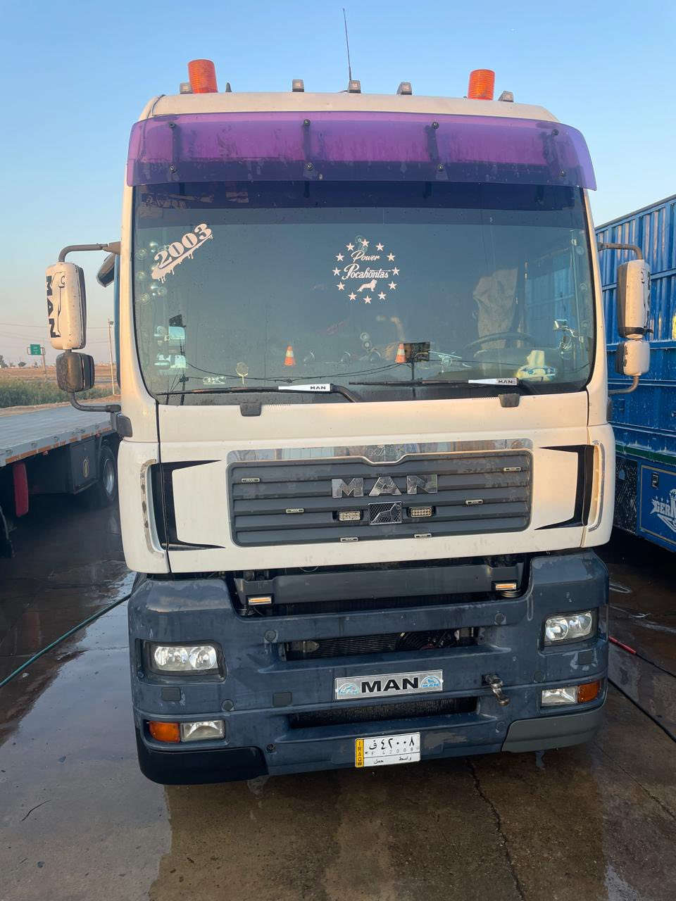 مان 2003 للبيع 
طوناج سنويه جي بي اس كامل تخم تاير راس وعربانه اي نقص مابيها مكينه كير مكفولات اوتماتيك رتايدر ثلاجه سياره مال جناي ومعروقه عل خط تشتغل عل بياضات تانكي الخرسان محمول تك تاير  دناكير ساف الماني حديث حموله 37الف بياضات 33اسود اي نقص مابيها مكفوله من الصبغ ولضربه 

***********
