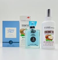 باكج عناية شعر • مسك بودر • زيت جوز الهند