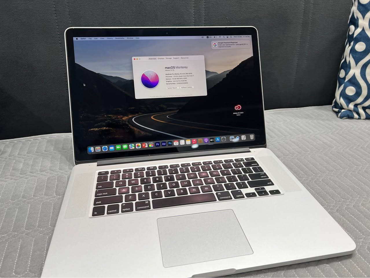 ماکبوک پرۆ کۆرئای٧ رام ١٦ هارد ٥١٢ زۆر پاکە بێ کێشەیە بەشەرت دوای٣٧٠ هەزار دینار أربيل, العراق


**إذا كنت صاحب هذا الإعلان وتريد حذفه لأي سبب، رجاءا أرسل رسالة إلى الدعم الفني**