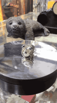 داودي معطف لون ازرك الون من النوادر والحجر من النوادر شرط الاصلي الهند...