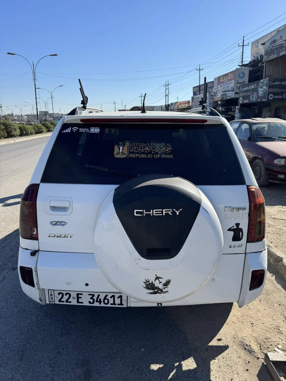 شيري تيكو 2014 محرك 2000 كير قفل المرغوب صبغ جاملغ خلفي وباب الخلفي تبريد ثلج شاشه 3 كامرات سياره كهربايات كلها شغاله 
مشدود عليها منضومه غاز 80 لتر حكومي باقي من الضمان 9 اشهر سياره فول جاهزه طخم جديد رقم انكليزي اربيل بسمي 
مكينه لاصرف ولا نفخ بس بيها صوت جك جكه 
شرط اتراي بصره 
سعر 73 💲
***********
***********
