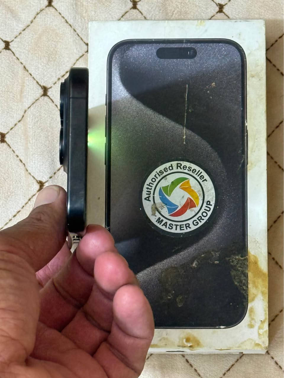 iPhone 15 pro آيفون 15 برو master  الجهاز ماستر ماهذه 
بي خط يحتاج يحتاج تبديل شاشة 
***********
باتري 90  ونظيف و استخدام شخصي. الجهاز بلادي واطي بي ضمان 
590,000  الف سعره
*********** اتصال ع رقم. و ذاكر جميع التفاصيل بغداد, العراق
