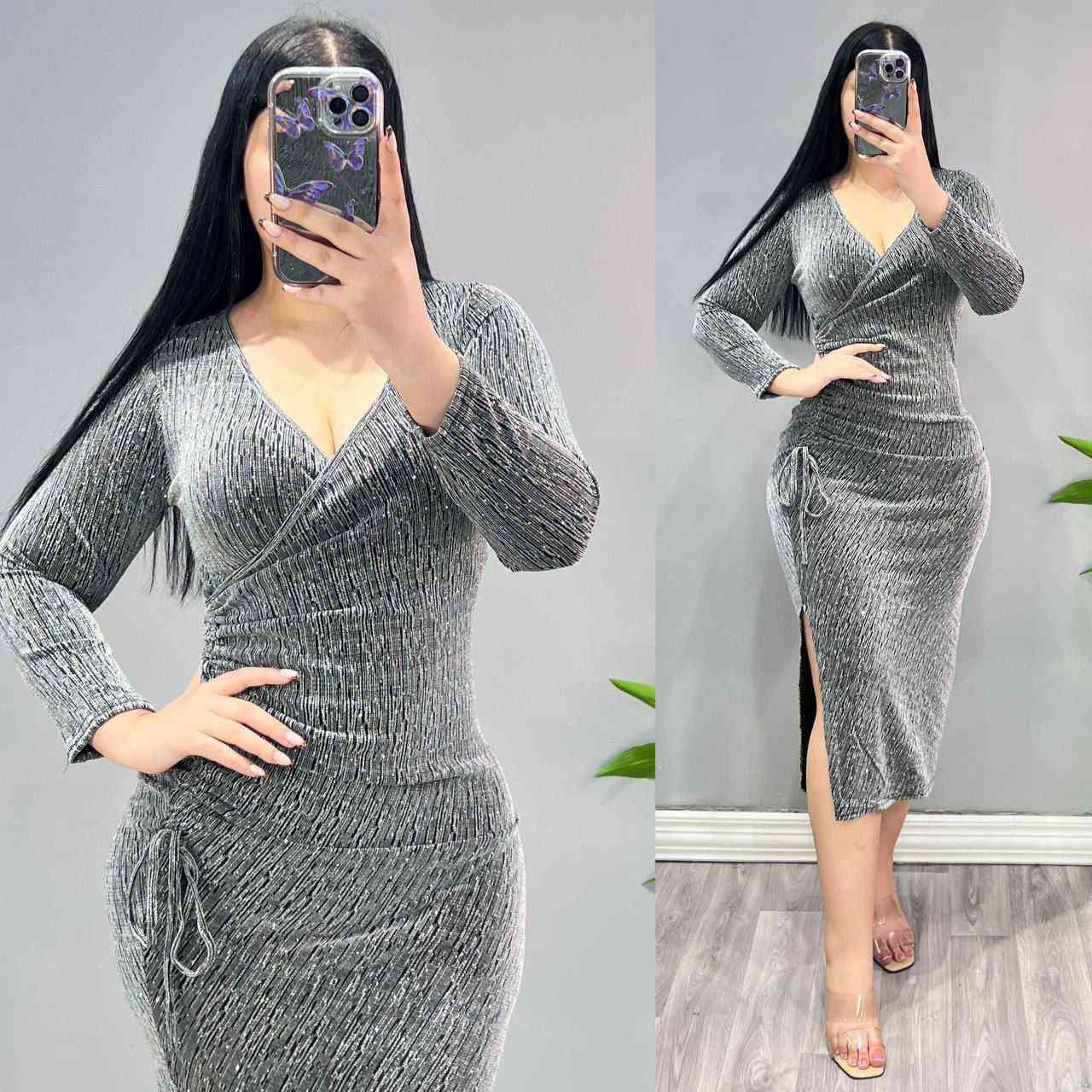 فستان أنيق بتصميم راقي ولمعة ناعمة يخطف الأنظار 🤍
فستان أنثوي مرتب مع فتحة جانبية تعطيك إطلالة فخمة ومميزة في العيد 💕

قماش سلفر ستريتش بلمعة مرشوش ستراس 🤍

القياسات : فري سايز يلبس من وزن 50 ألى وزن 85 كيلو قماش مطاط ✔️ 

سعر العرض مدام هذا بوست الافتتاح 25 والتوصيل مجاني لعيونكم ♥️♥️..


**إذا كنت صاحب هذا الإعلان وتريد حذفه لأي سبب، رجاءا أرسل رسالة إلى الدعم الفني**