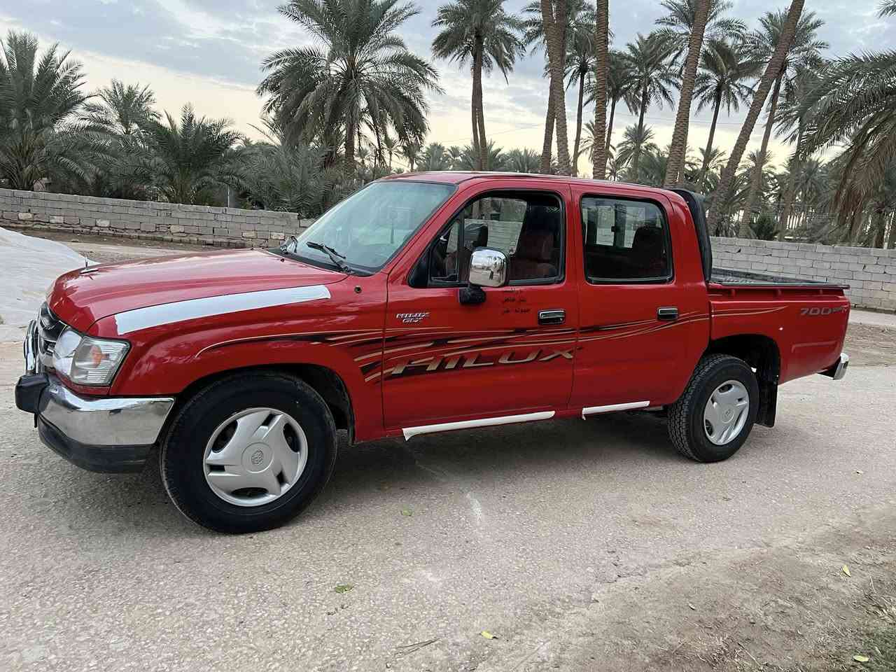 للبيع هايلوكس موديل 2005مكفوله كفاله عامه من كلشي رقم ذيقار فول مواصفات منفصل داخل احمر جاهزه السعر 140 وبيها مجال.   ***********مكان كربلاء المقدسه
