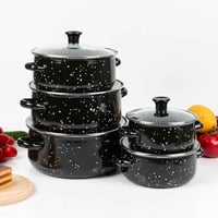 طقم قدور • مينا فاخر • غطاء زجاجي