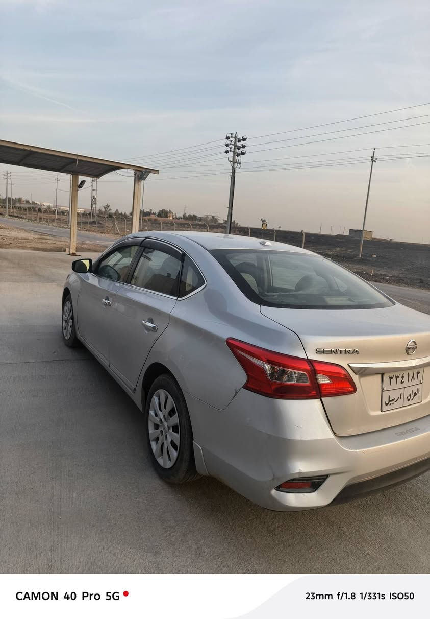 Nisan Sentra 2017sv
1قطعە سبوغ چاملغ 
85مایل ماشیە
رقم اربیل 
بجم کبس 
نظام eco normal sport
رقم ***********
