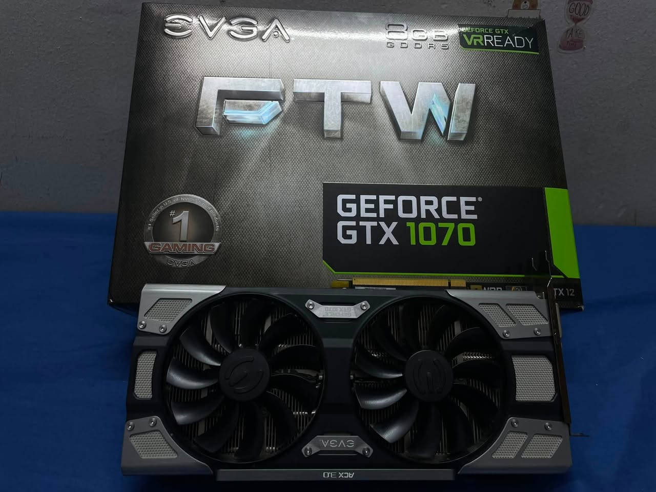 السلام عليكم كرت للبيع اعلى نسخة مبينه نضافته من الصور
Gtx 1070 8gb OC EVGA FTW EDITION 

170.000

مكاني بغداد غزالية 
***********
