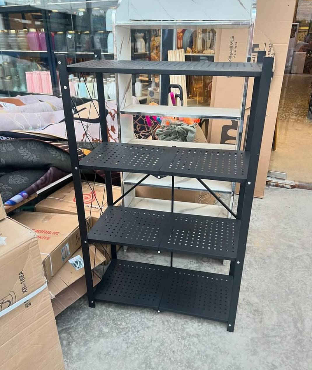 الف رحمه على روح امه وابو الي يعلقلي هذا باب رزقي الوحيد 
ستاند تخزين معدني عملي ومتين بتصميم جاهز للاستخدام مباشرة

تنظيم الأدوات في المطبخ أو الملابس في غرف النوم.
 
مثالي للجراجات والمعارض الفنية لترتيب الأدوات.
 
 يستخدم كستاند للنباتات أو الأغراض المتنوعة داخل المنزل.
 
حل مثالي للتخزين والترتيب في أي مكان.

 تصميم جاهز للتجميع مع خطوات بسيطة لإضافة العجلات فقط.
 عجلات قوية وعملية بحركة سلسة حتى عند التحميل بأوزان ثقيلة.
 مصنوع من معدن متين مع طبقة حماية ضد الصدأ وسهل التنظيف.
للحجز والاستفسار مراسلة الصفحه تتوفر خدمة توصيل لجميع بغداد, العراق


**إذا كنت صاحب هذا الإعلان وتريد حذفه لأي سبب، رجاءا أرسل رسالة إلى الدعم الفني**