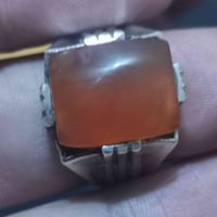 خاتم • عقيق يماني • مشمشي