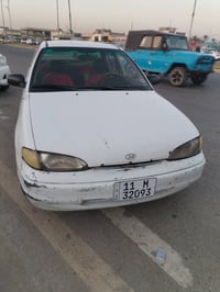 اكسنت موديل 94 سنويه لل 30 اسامينا السياره رقم بغداد قطر الصبغ ما بيها...