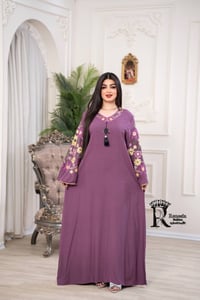 دشداشة كشمير مطاط💖💖  تطريز ستراس درجة اولى  دبل كلوش حزام ظهر🌹 ⚜️سعر 1...