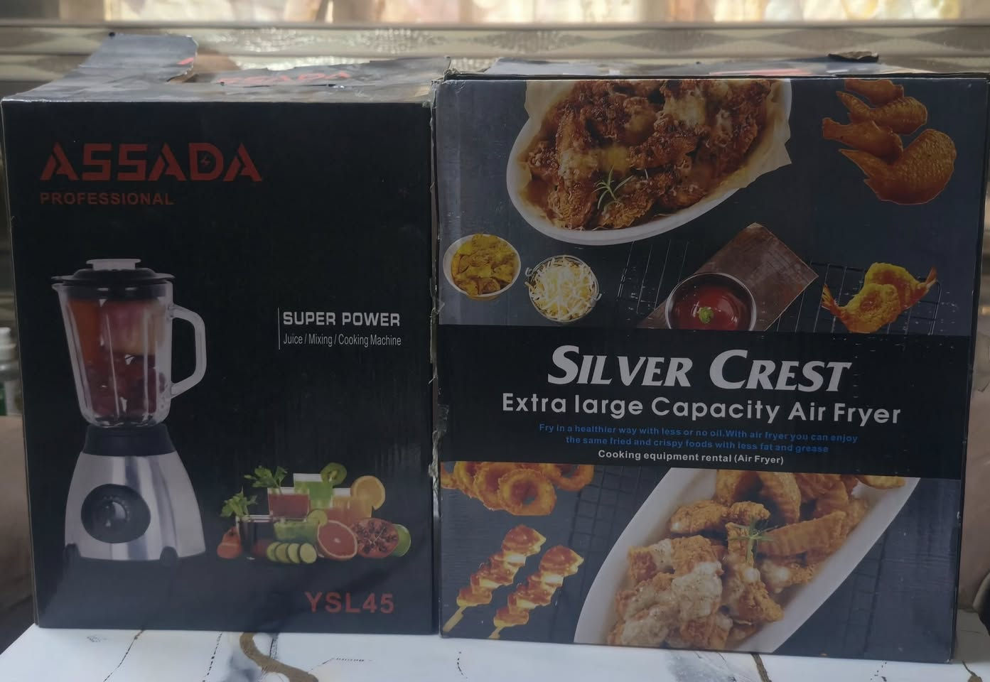 ثلاجة 75 قفل
خلاط 25
قلاية هوائية 25
واللي ياخذهم كلهم احسبهم 110
بغداد المدينة


**إذا كنت صاحب هذا الإعلان وتريد حذفه لأي سبب، رجاءا أرسل رسالة إلى الدعم الفني**