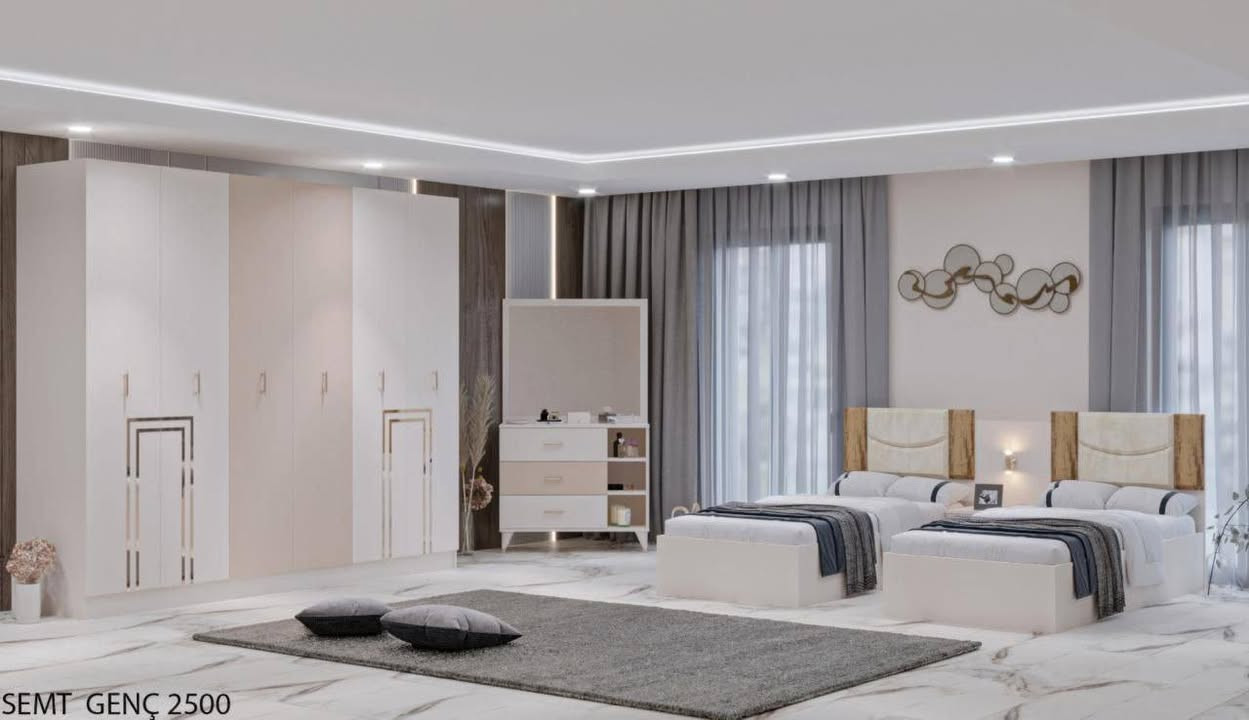 ♦️🔈 *تم وصول*🔈♦️
*موديل* سيمات 2500-1 شبابي  * 

♦️ *5 *قطع ابواب* *شبابي *
♦️ *كنتور*220  سم صافي داخل كنتور 52  سم برغي جوي حديد 

♦️ *ميزت تواليت نفس الصوره 85 سم 
♦️ *كومدي عدد 1 مع ظهر إنارة 
♦️ *سرير *95*195 سم* عدد 2

*السعر 600الف


**إذا كنت صاحب هذا الإعلان وتريد حذفه لأي سبب، رجاءا أرسل رسالة إلى الدعم الفني**