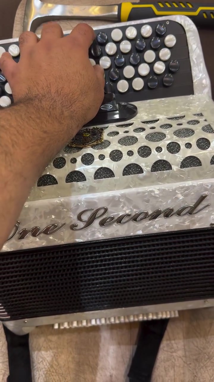 #أكورديون_زري
آلة موسيقية نفخية وإيقاعية . (Button Accordion)
الأكورديون من صنع "One Second" 
وتحديداً هذا النوع يسمى بايان (Bayan) أو أكورديون كرواتي
زرّي، لأن لوحة المفاتيح الجانبية تعتمد على الأزرار البيضاء والسوداء بدلاً من مفاتيح البيانو التقليدية.
الازرار—-
• الأزرار العلوية (البيضاء والسوداء): 
تُستخدم لعزف النوتات الموسيقية والألحان (الجانب الأيمن للمعزف).
• الأزرار السفلية الصغيرة: 
تُستخدم لعزف البيس (Bass) والمقامات المصاحبة لضبط الإيقاع الخلفي.

كارتون وياه فتحته حتى اصورة الكم
ما مستخدم الجهاز وما بيه اي خلل وضرر . 
مهتم ادخل خاص وانته قيم 
لان سعر الموقع ما نمشي عليه ما يفيدكم ❤️


**إذا كنت صاحب هذا الإعلان وتريد حذفه لأي سبب، رجاءا أرسل رسالة إلى الدعم الفني**
