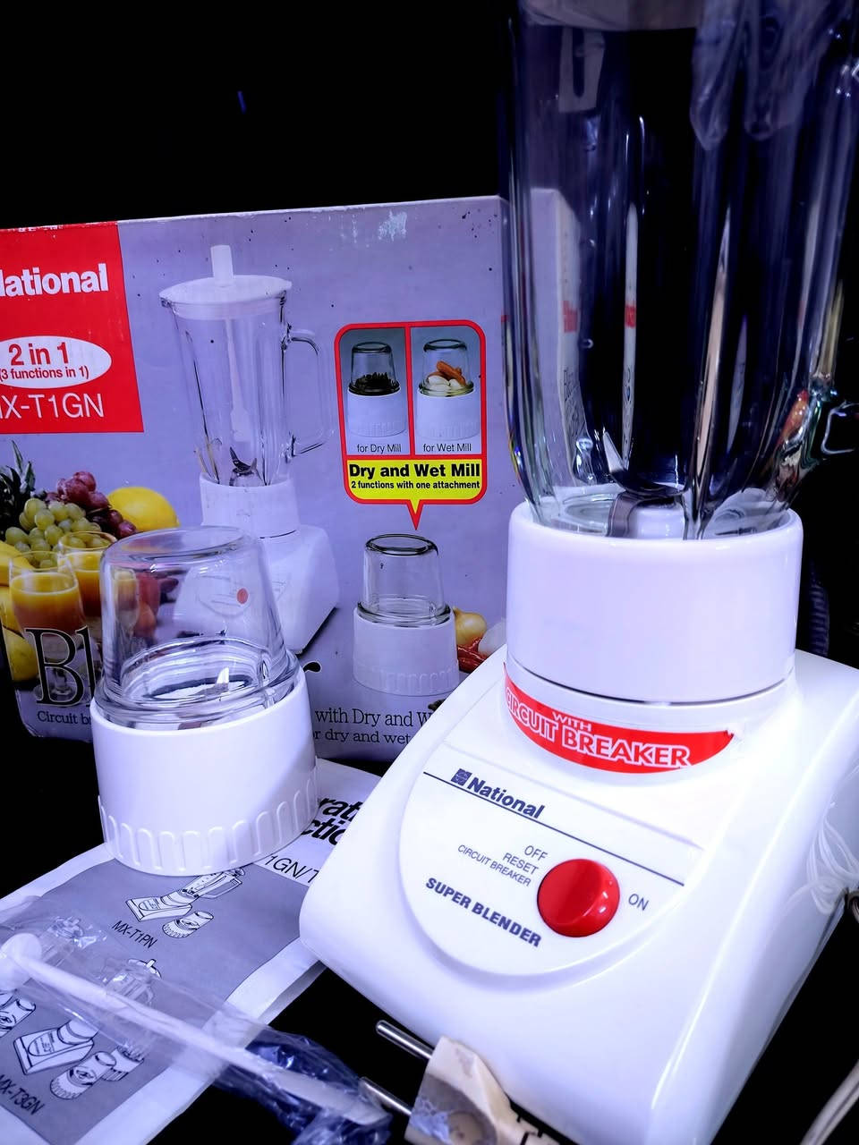 خلاط وطاحونة ناشونال بالكارتونة غير مستخدم MX-T1G
للبيع للاستفسار مراسلة الصفحه او الاتصال *********** يوجد توصيل لكل محافظات العراق غير متواجد بالتعليقات
