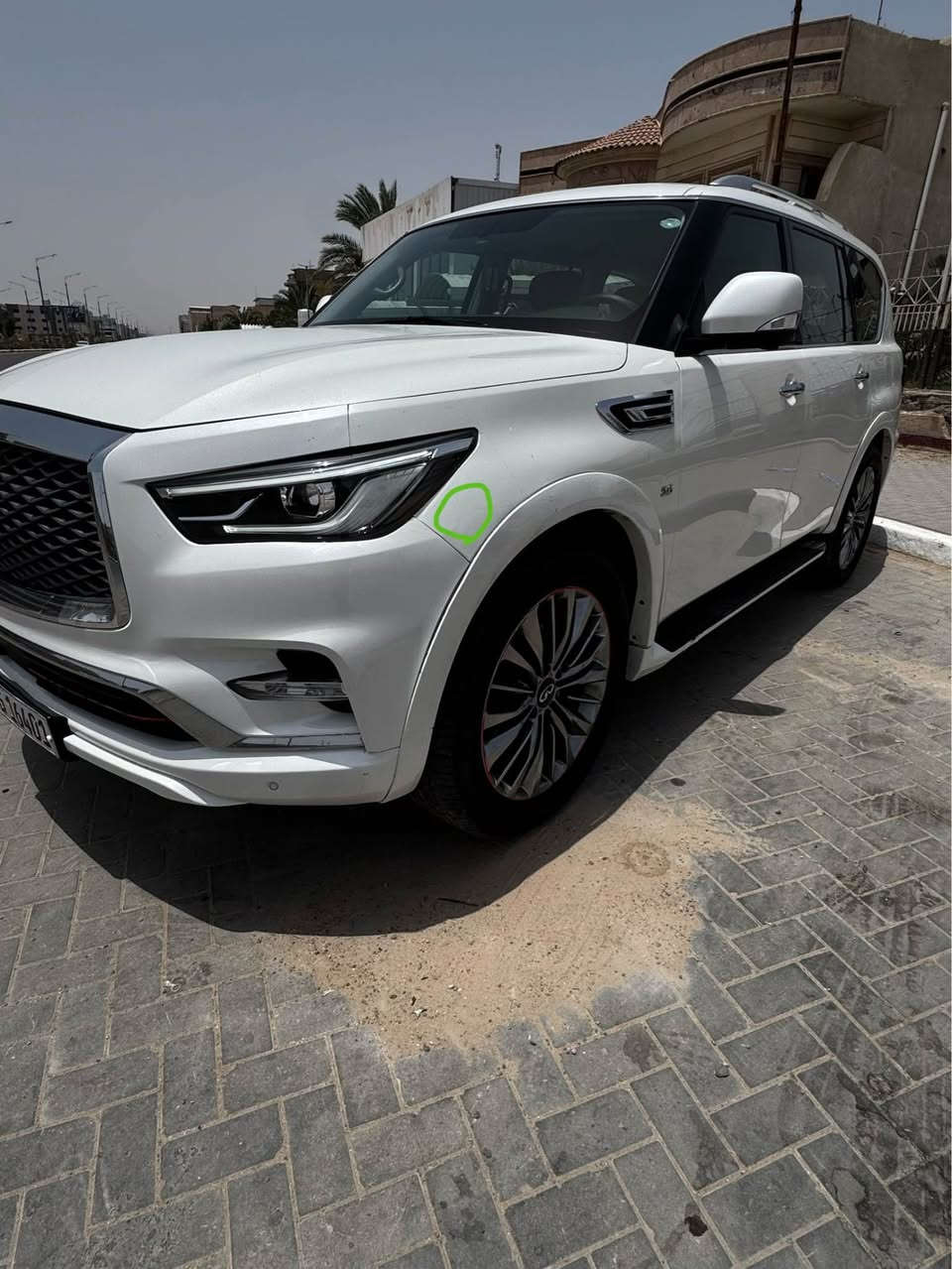 نيسان انفنتي  QX80 (2019)
-خليجي  وكالة المهند بدون صبغ | فقط ملاحظات بسيطة بالدعامية الخلفية + صبغ دعامية الامامية.
-بارد على كد المكان المؤشر في الصور فقط.
-كير مكينة كلة كفالة.
-ممشى 96000  كم قابل للزيادة.
-باسمي سيارة رقم دهوك شرط تحويل .
موصفات: 
-رادرت 
-كامرات 360 
-تدفئة  بل كشنات 
-حساسات امامية خلفية 
-تحديد مسار  
-3 قطع تبريد 
-سلايد 
-شاشات امامية خلفية 
-تحكم تبريد منفصل خلفي 
-طوي كشنات كهربائي 
-خزن في كشنات 
-تحكم وضعيات القيادة 
-صندوق كهربائي
-مكان السيارة / البصرة
-للبيع او مرواس مع بيك اب حصراً
السعر 304 ورقة وبيها مجال.
للتواصل *********** البصرة, العراق
