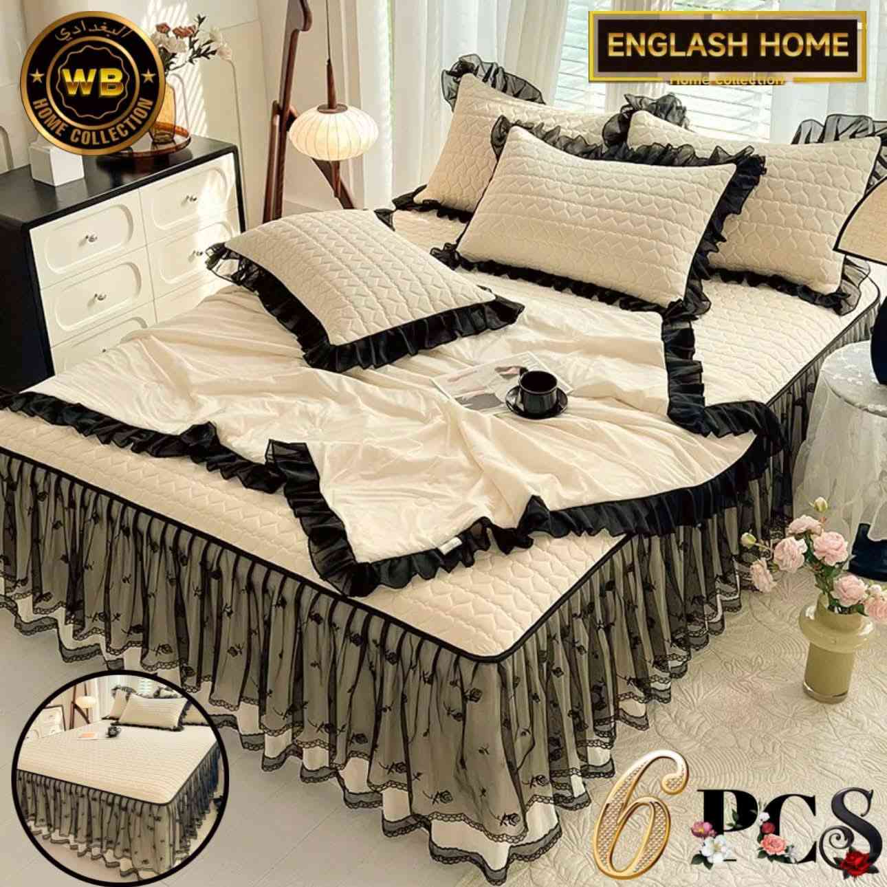 سيت الأميرات ترند موسم 2026
اطلبي قبل النفاذ 🚫🥲
من ماركة الجودة والأبداع انگلاش هوم العالمية 
سيت ملحف نفرين بمنتهى الأناقة والجمال ♥️
الشرشف يكون نزال كما موضح بالصور 
خامة طبية ملمس فائق الراحة والجمال 
المحتويات 6 قطع
* ملحف قياس 220x240+8
* شرشف قياس 180x200+30+50
* وجه مخدة عدد 4
((( السعر 70))) 
تأكد من وجود ماركة انگلاش هوم قبل الأستلام 
المنتج متوفر في جميع فروعنا 
واتساب : 
***********
تتوفر خدمة توصيل إلى جميع أنحاء العراق 
شكرا لأختياركم منتجات انگلاش هوم ♥️⁩
