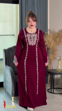 دشداشة كشمير • تطريز ستراس • اقل طلب درزن