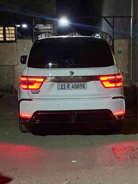 السلام عليكم
نيسان ارمادا ٢٠١٨ محدث ٢٠٢٤ 
مبوغة عام لون ال٢٤ ابيض ثلجي 
السيارة بلاتينيوم فوووول مواصفات  
بيع او مراوس
*********** بغداد
