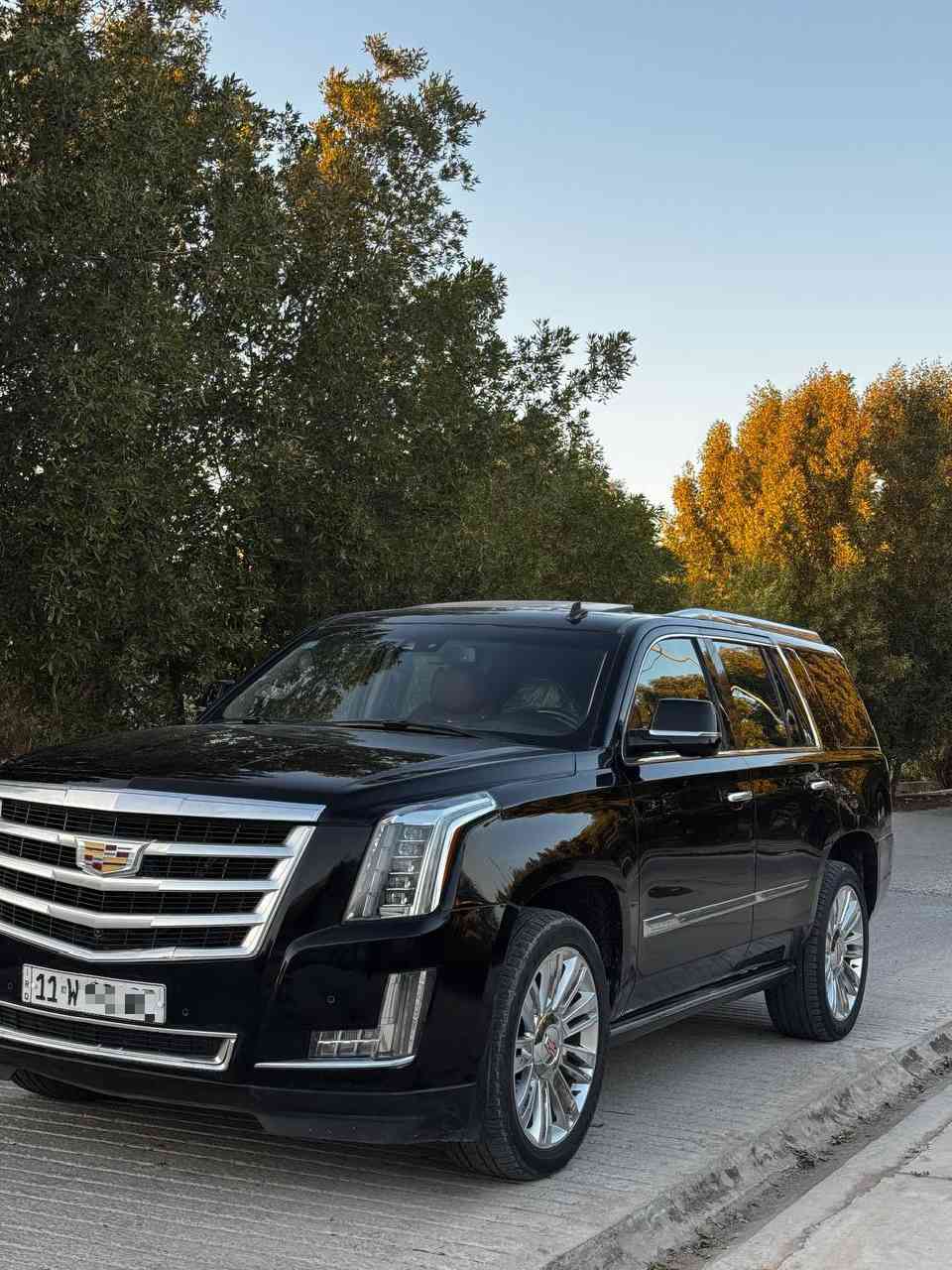 كاديلاك اسكاليد بلاتينيوم 2015
العداد 170 الف كيلو متر 
دوسه كهرباء 
جنطه كهربائيه چلاق 
شاشه DVD بالسقف 
مقاعد جلد تدفئه تبريد 
خزن ميموري 
داتا شو 
محرك 6.2 
مقاعد خلفيه منفصله VIP 
مقاعد الصف الثالث طي كهربائي 
4 كاميرات 
نقاط عمياء
رقمها شبه مميز
فتحة سقف 
عداد ديجيتال 
قاصه 
رادار امامي و جانبي
تثبيت مسار 
كشن هزاز عند الأقتراب من اي جسم أو الخروج من المسار
جنطه شفط 
مرايات شفط و قلاب عند الرجوع 
حساسات أمامية وخلفية 
گير و مكينه كفاله 
السياره بيها قطعتين صبغ بدون حادث 
رقم بغداد بأسمي 
السعر 310 وبيها مجال 
للأستفسار *********** وبي واتساب
