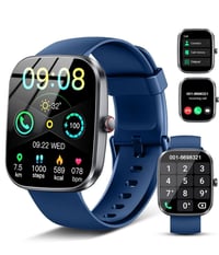 ساعة ذكية • تدعم مكالمات • قياس نبض وأكسجين