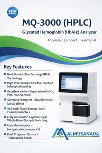 MQ‑3000 • جهاز HbA1c • HPLC