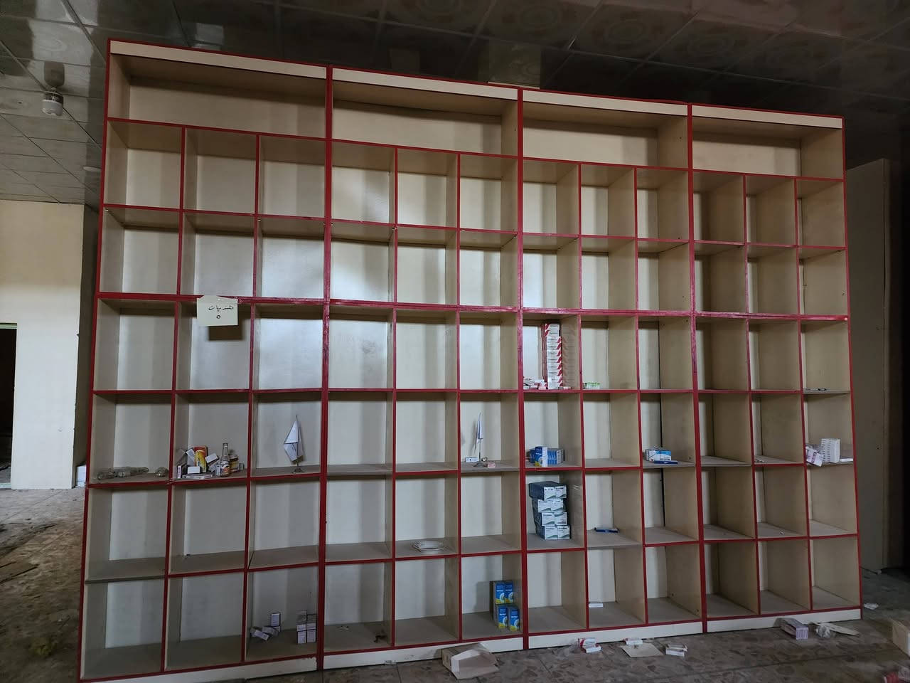 رفوف تركيه قياسين..
رف مترتين في متر
رف متر ونص في متر
المسيب حي المعلمين٣ طريق سيد ابراهيم بعد السكه بكيلوين تقريبا بعد اسلاك الضغط العالي ب٢٠٠م 
بيت على جهة اليمنى
***********
يرجى الاتصال قبل المجيء
