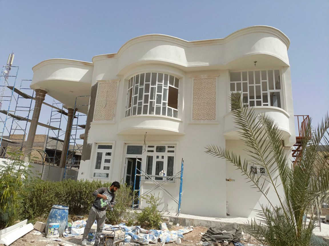 تم اكمال واجها الحبيب حسين المعموري في حي الامير جزء من عملي البسيط نعمل كافة الديكور الداخلي والخارجي *********** \ ***********
