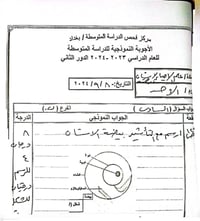 اسئلة واجوبة • امتحان المتوسطة • الدور الأول ٢٠٢٣/٢٠٢٤