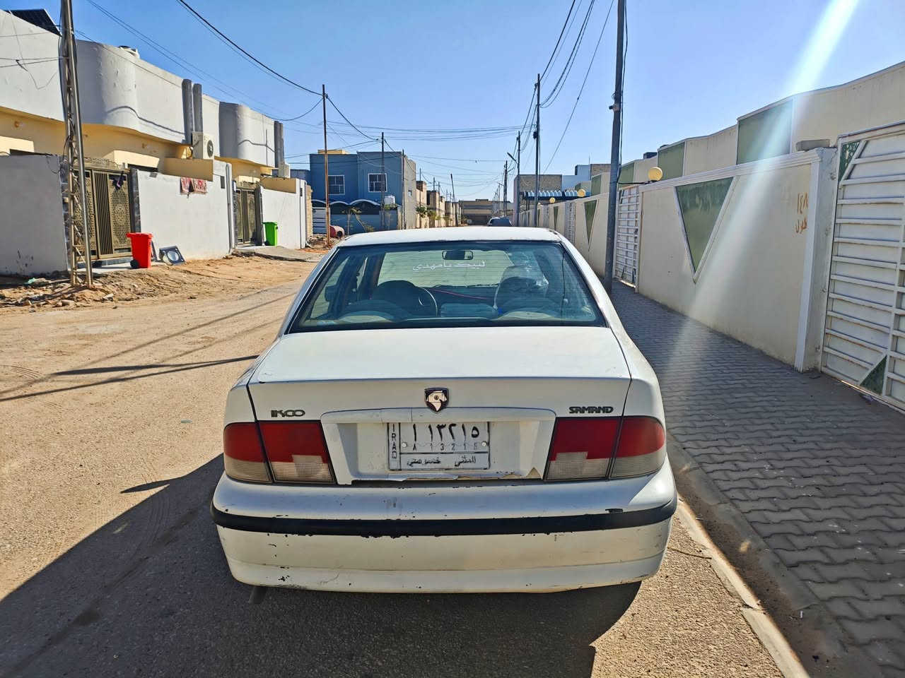 سمند للبيع نظيفه لون ابيض رقم مثنى السياره مداور ثاني يوم بسمك سعره مناسب جدا سعره 28ورقه مع المجال البسيط لتواصل على الواتساب ***********
