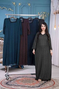 دشداشة نسائي • كشمير تركي • فري سايز ٨٠ كيلو