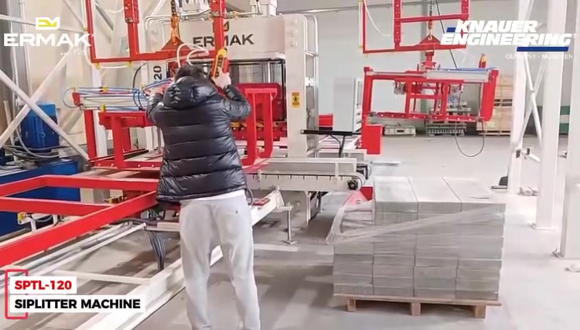 Ermak Machine …

## SplitterMachine | ERMAK SPLT-120  

Combining aesthetics and functionality in concrete products is possible. ✅  

With **ERMAK SPLT-120**, you can create **split-face surfaces** that mimic the look of **natural stone** on concrete blocks and paving stones—adding a distinctive, premium character to the final product. ⚙️⭐  

Its **precise operating principle** helps you achieve **natural-looking results** while ensuring **consistent quality** and **high efficiency** throughout the manufacturing process.  

Discoverer *ERMAK SPLT-120** to offer natural surface alternatives preferred in **architectural and landscaping projects**—expand your product portfolio and give your customers more choices. 🤝

---

## SplitterMachine | ERMAK SPLT-120  

الجمع بين **الجماليات والوظيفة** في المنتجات الخرسانية ممكن 100% ✅  

مع **ERMAK SPLT-120** يمكنك إنشاء **أسطح Split-Face** تعكس مظهر **الحجر الطبيعي** على بلوكات الخرسانة و**الطوب والأسطح المبلّطة**—لتضيف لمسة مميزة وراقية للمشاريع النهائية. ⚙️⭐  

### لماذا ERMAK SPLT-120؟  
- **مبدأ تشغيل دقيق** ينتج أسطح بملامح طبيعية جدًا  
- **جودة متسقة وثابتة** في كل دفعة  
- **كفاءة عالية** طوال عملية التصنيع  

استكشف **ERMAK SPLT-120** لتوفير بدائل طبيعية للأسطح مطلوبة في مشاريع **التصميم المعماري** و**التنسيق/الحدائق** 🏗️🌿  
وسّع محفظة منتجاتك وامنح عملاءك خيارات أكثر 🤝


**إذا كنت صاحب هذا الإعلان وتريد حذفه لأي سبب، رجاءا أرسل رسالة إلى الدعم الفني**