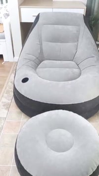 كرسي نفخ • مسند قدم • تصميم جميل