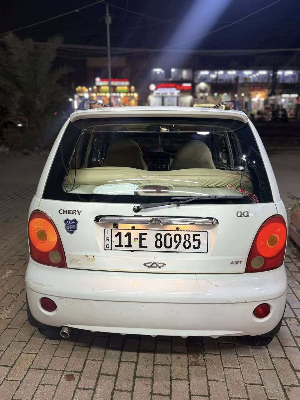 كيو كيو  QQ     موديل 2013
كاملة مناقصة اي شي حدادية جديده كير محرك ومنظومة كله جديده تدفئه تبريد ثلج تخم تايرات جدد كهربائيات شغاله كله شادله داش كام وسنوية لل 2030 وباسمي 
السعر 36 مجال قليل 
للاستفسار / ***********
مكان بغداد
