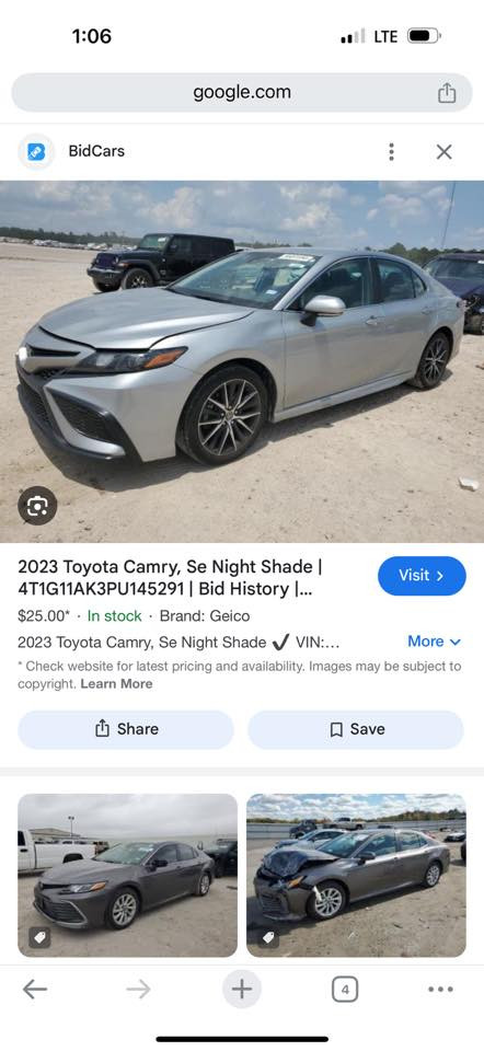 كامري 2023seسه ياره كه ره قه م كراوه
198$***********
