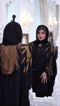 عباية خليجية • ركلان • حرير فرسان