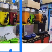 ماكنة ازبري هوسك تركي مؤشرة بل لون الازرق عدد واحدة فقط مستعمل للبيع ا...