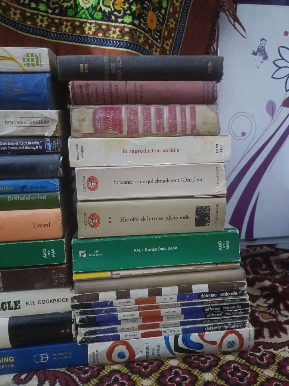 عرض تصفية مستعجل عليهن جداً 
40 كتاب ومجلد ضخم
باللغة الإنجليزية والفرنسية 
عناوين مهمة في الأدب والسياسة والتاريخ واللغة  والإقتصاد والرواية والإلكترونيك
سعر المجموعة كاملة 100 ألف مع التوصيل 
السعر غير قابل للتخفيض
لاتوجد لدينا عناوين أخرى
المجموعة تباع بأكملها ولا نبيع مفرد


**إذا كنت صاحب هذا الإعلان وتريد حذفه لأي سبب، رجاءا أرسل رسالة إلى الدعم الفني**