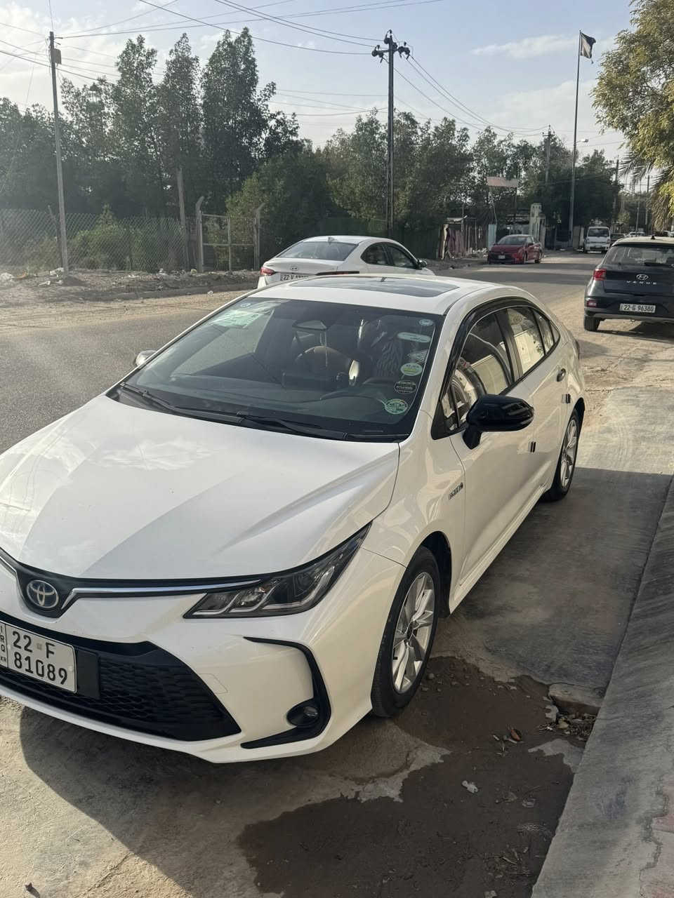 سلام عليكم كورلا هايبر  للبيع موديل 2023 سياره انضف من الصور ماشيه 22 سابقا جانت زيرو بَسہ صار بيه بارد بجملغ الخلفي من مثل ما موضح بصوره هزه سنويه كله جديد 2030  سعر 140 وبيه مجال بسيط مكان سياره بغداد البياع شارع الغط الرقم ***********
