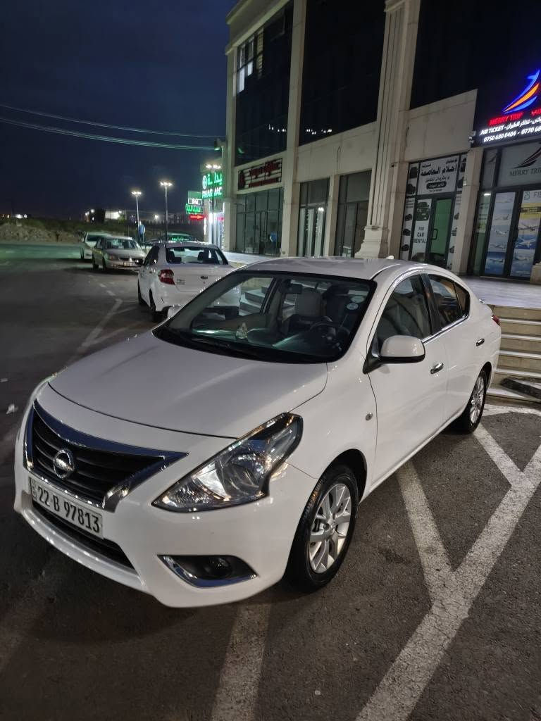 Nissan Sunny 2024 For Sale 🚘✨
​نيسان صني موديل 2024 (الهندي - أم البليتة الزرقاء) بحالة ممتازة جداً وماشية 11 ألف كم فقط!
​المواصفات:
🔹 موديل 2024 (رقم أربيل - بإسمي وتحويل مباشر 📝)
🔹 ماشية 11,000 كم فقط.
🔹 مفرشة ومدوشمة بالكامل أول ما طلعت من الوكالة 🛋️.
🔹 4 جامات كهرباء.
🔹 تبريد خلفي❄️.
🔹 ويلكاب بلادي.
🔹 نسخة "أم البليتة الزرقاء" المرغوبة 🔵.
​📥 للتفاصيل والسعر: راسلوني او اتصل على *********** واتساب بغداد, العراق
