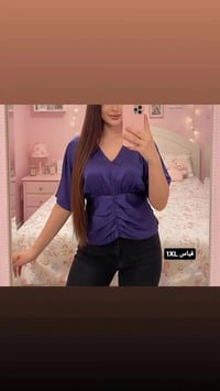 قميص نسائي • ستن • قياس 1XL