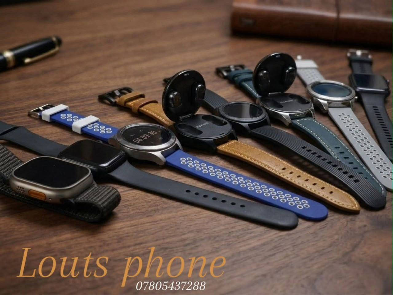 لوتس فون | الاختيار الأمثل للأصلي

الساعات الذكية المتوفرة:

 * Apple Watch S8: حجم 46، صحة البطارية 89%.
 * Galaxy Watch 5 Pro: نسخة التيتانيوم المتينة.
 * Huawei Watch Buds: ساعة وسماعة مدمجة (تيتانيوم).
 * Samsung Gear S3 Classic: هيكل ستيل أنيق.
 * Galaxy Watch 1 Classic: تدعم الشريحة الإلكترونية.
 * Huawei Watch GT 5: الإصدار الأحدث.
 * Huawei Watch GT 4 & 4 Pro: تصاميم عصرية متطورة.
 * Huawei Watch GT 3 Pro: فخامة التيتانيوم والسافير.
 * Huawei Watch GT 3 SE: النسخة الرياضية الخفيفة.
 * Huawei Watch GT 2 Pro: الأداء المستقر والتصميم الكلاسيكي.
 * Huawei Fit (1, 2) & Band 6: الموديلات الرياضية.

السماعات الذكية (Buds):

 * Samsung Buds Live: اللون الأسود المميز.
 * Samsung Buds Pro: اللون البنفسجي الملكي.
 * Samsung Buds 2 Pro & Buds 3 Pro: أحدث إصدارات سامسونج.
 * Huawei FreeBuds 2 Pro: متوفرة باللون البنفسجي.

الشواحن والإكسسوارات الأصلية:

 * شواحن سامسونج اللاسلكية: متوفرة بالنسخة (الأحادية والثنائية).
 * شواحن سلكية (Super Fast): بقدرات 25W، 45W، و 66W.
 * أقلام سامسونج (S-Pen): النسخ الأصلية.
 * سيور وشواحن ساعات: (Apple, Samsung, Huawei).

التوصيل: بغداد 6,000 | المحافظات 10,000.
للحجز والاستفسار:
 * واتساب: ***********
 * تيليغرام: t.me/lutesphon
 * إنستغرام: @louts_phone
