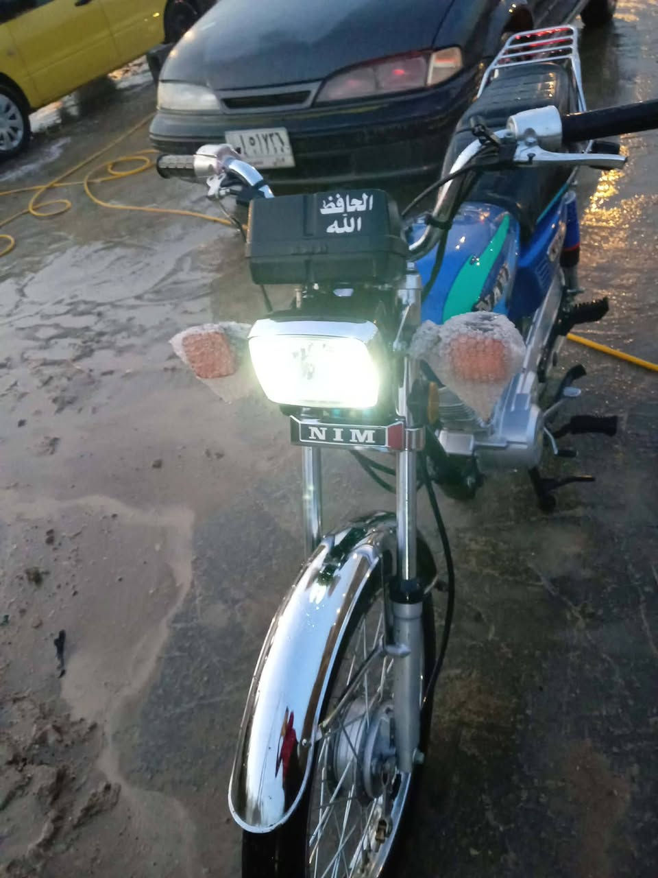 سلام عليكم شباب دراجه نامه للبيع اربع اوراق بيها دراجه مكفوله محرك ما مفتوح كدامكم  النضافه مكاني الرحمه السعر 625 وبيها مجال قليل رقم الهاتف ***********
