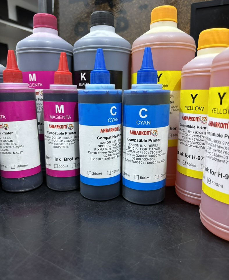 #عرض خاص 💎
حبر داي جوكر 
يستخدم للطابعات 
(يستخدم للموديلات كانون /ابسون/برذر/أج بي)
متوفر بالحجام
1000ml:30الف
500ml:20الف
250ml:15الف
100ml:8الف 
متوفر توصيل لجميع محافظات العراق 
للتواصل والاستفسار اكثر :؛ *********** 
Dfix Center for Office Appliances Trading
