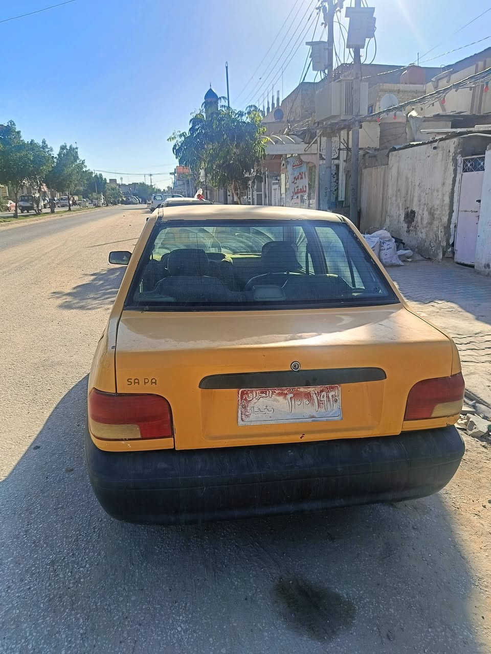 السلام عليكم سايبا رقم بغداد احمر بدون راعي كير مكينه قبل سبوعين مجفته حدايه نص عمر بيهه جبنه مال كام شفت كهربائات شغاله باتري جديد تايرات جدد سعر9اواراق  مكاني نجف حي العسكري ***********
