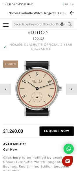 بسم الله الرحمن الرحيم
السلام عليكم ورحمة الله وبركته
ساعة نوموس الماني ماستر
للبيع بسعر (125) الف دينار شامل التوصيل
 السعر قابل للتفاوض 
DHL امازون كوبي ماستر اوتوماتيك درجة اولى بدون ملحقات مثل ما موضح بالصور علبة عادية متوفر لونين ابيض سير اسود  واسود سير جوزي الساعة معلمة بالكامل
 للحجز والاستفسار الاتصال على الرقم (***********) يوجد توصيل كافة المحافظات.
