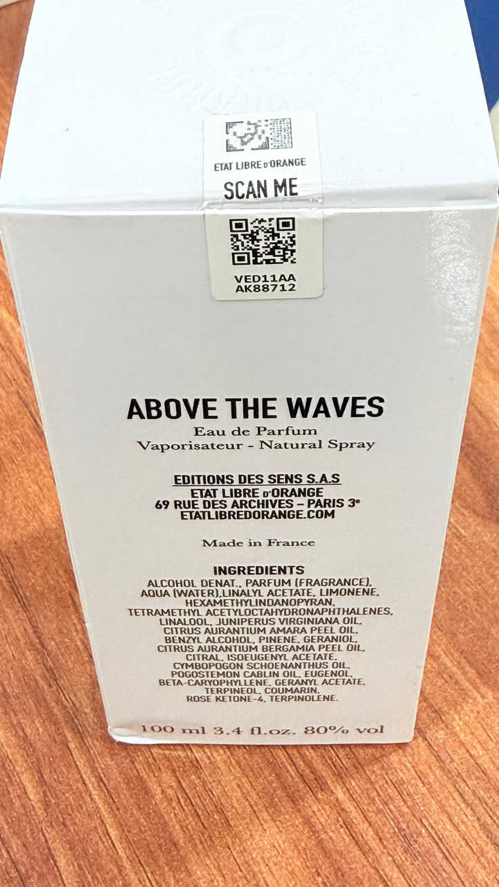 السلام عليكم
عطر  إيتات ليبر دورانج أبوف ذا ويفز
مستخدم كما موضح بالصوره
السعر مع التوصيل 120


**إذا كنت صاحب هذا الإعلان وتريد حذفه لأي سبب، رجاءا أرسل رسالة إلى الدعم الفني**