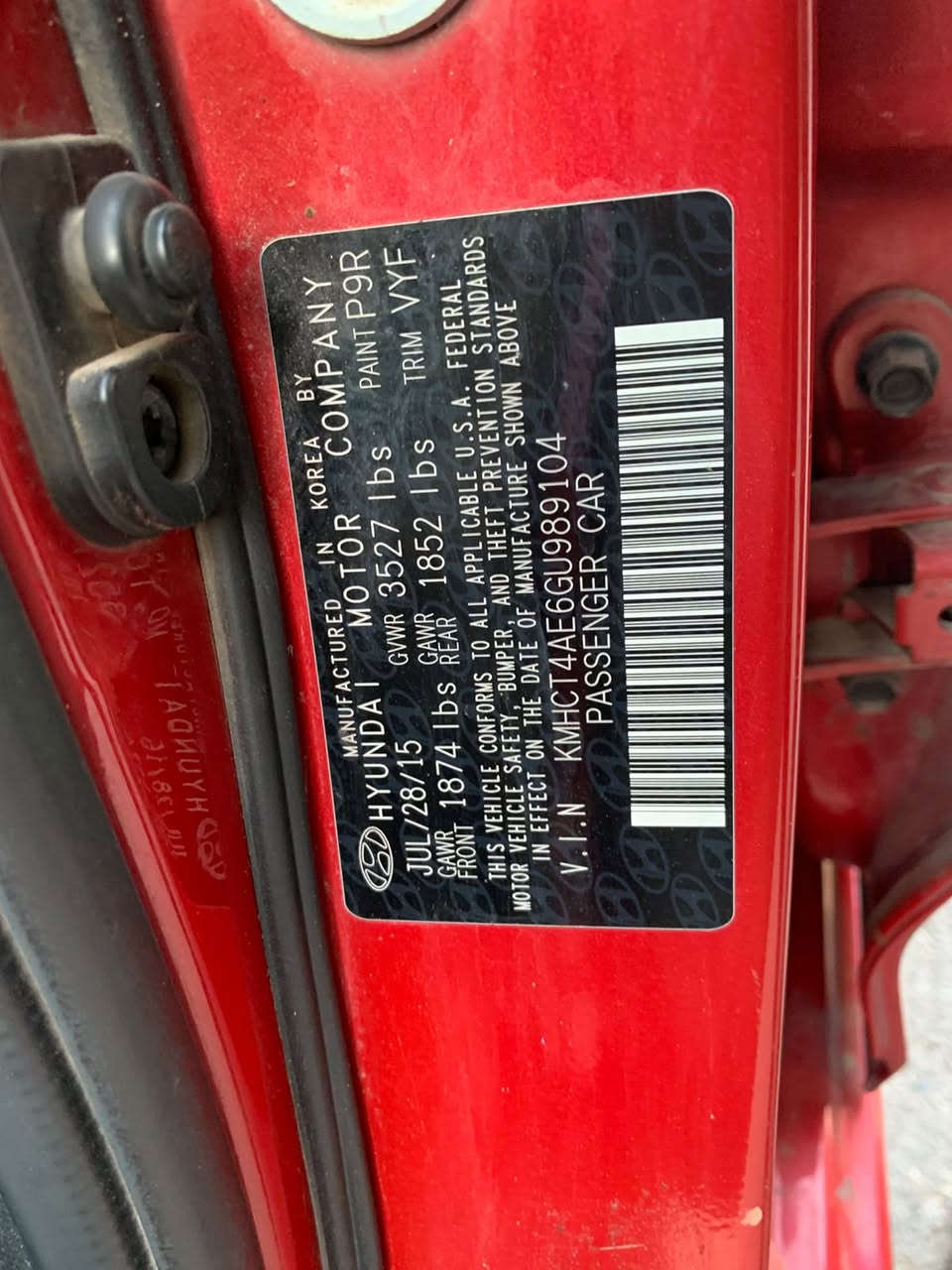 السلام عليكم 
للبيع اكسنت موديل 2016 بغداد بأسمي وارد امريكي بدون ايرباك مبرمجه على البنزين العادي وصرفها جدا قليل .  بيها بنيد صبغ من دون لغود وصور الحادث و السونار  ورقم الشاصي موجوده  بل اعلان 
كير محرك ممتازات تبريد ثلج مبدل منضومه كامله والسياره حلوه ومال بيت
دهن باتري جدد شاشه TCL   
رايدها اب 95 وبيها مجال قليل


**إذا كنت صاحب هذا الإعلان وتريد حذفه لأي سبب، رجاءا أرسل رسالة إلى الدعم الفني**