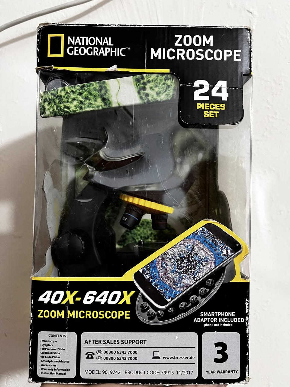 مجهر (ميكروسكوب) National Geographic
قوة التكبير: يتراوح التكبير من 40 ضعفاً إلى 640 ضعفاً. 

الملحقات: يأتي كمجموعة مكونة من 24 قطعة، تتضمن محولاً للهاتف الذكي لالتقاط الصور والفيديوهات، بالإضافة إلى شرائح جاهزة وأدوات تحضير. 

الإضاءة: يعمل بإضاءة LED منقولة. 

الاستخدام: مصمم للمبتدئين وللأغراض التعليمية والاكتشافات العلمية.

السعر ٢٥ الف !!!

متوفر توصيل لكافه المحافظات


**إذا كنت صاحب هذا الإعلان وتريد حذفه لأي سبب، رجاءا أرسل رسالة إلى الدعم الفني**